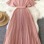 ELEGANT PINK V CROSS DRESS