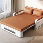 Sofa Bed, Sleeper 2 in 1 Pull Out Couch Bed with Storage Chaise for Living Room, with Pull Out Bed, Futon Folding Sofa Bed, Cozy Sofa Turns Bed, Linen Couch (Different colors 130 cm)