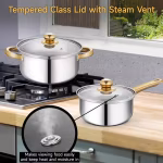 12pcs Stainless Steel Cookware Set