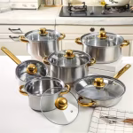 12pcs Stainless Steel Cookware Set