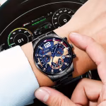 4pcs Stainless Steel Geneva Quartz Watch